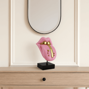 Avendris Pink Decorative Tongue – Stylish Home Accent