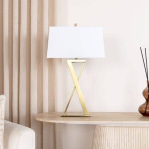 Avendris Satin Brass Table Lamp – Stylish Ambient Lighting