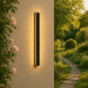 Avendris Outdoor Linear Wall Light 1200mm – Black Modern Exterior Lighting