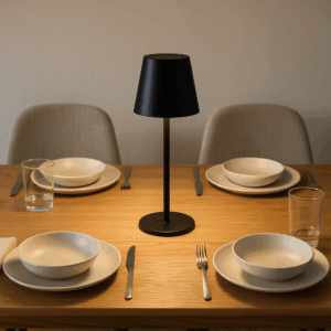 Avendris Black LED Touch Lamp – Sleek Modern Lighting