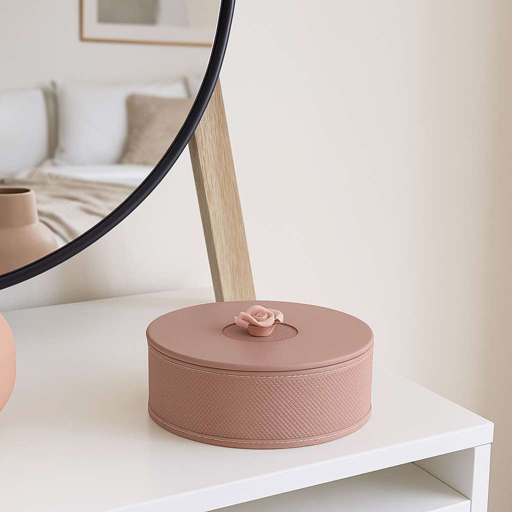 Avendris Small Pink Storage Box – Compact & Stylish Organizer