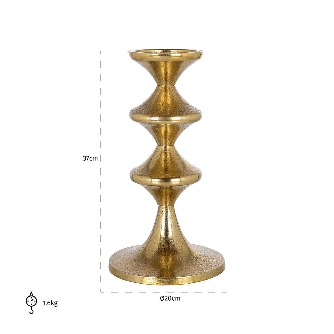 Avendris Small Gold Candle Holder – Chic & Elegant Accent - Image 3